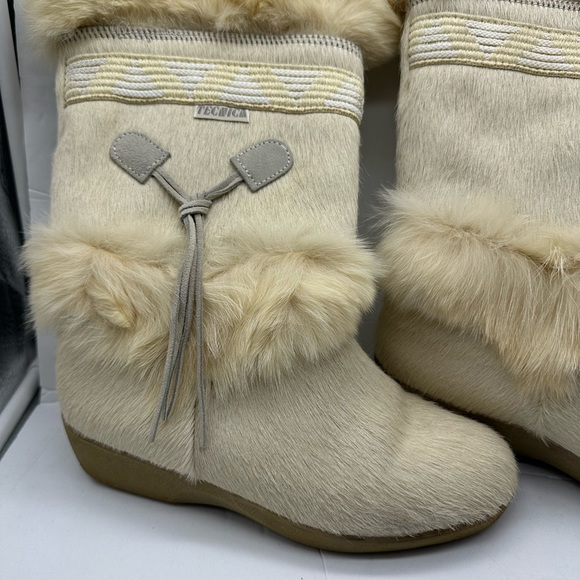 Tecnica Skandia Goat Fur Italian Off White  Boots SZ 38 US-7 gently used - Picture 6 of 9
